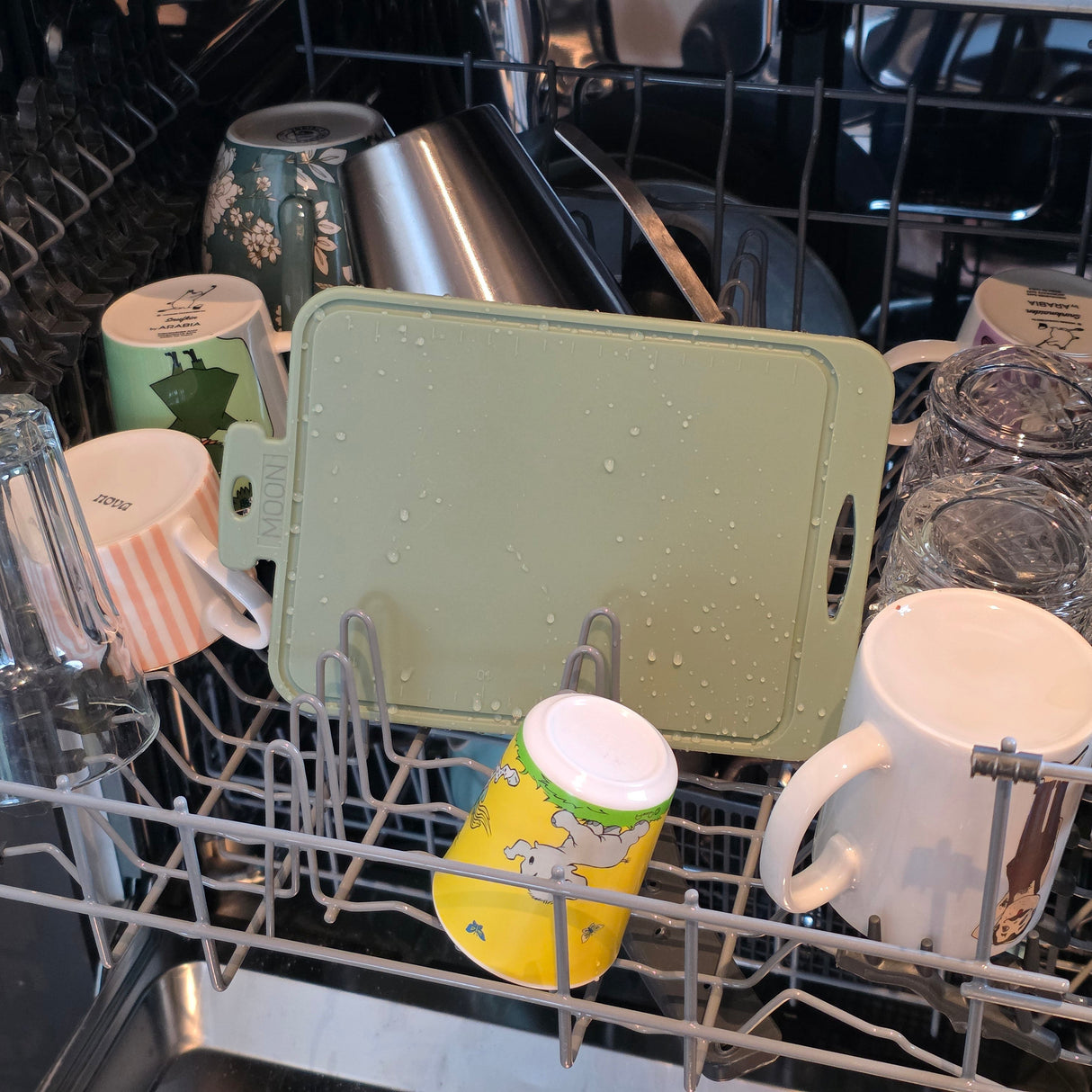 Mini Skjærebrett i Silikon fra Moon - Minty Green