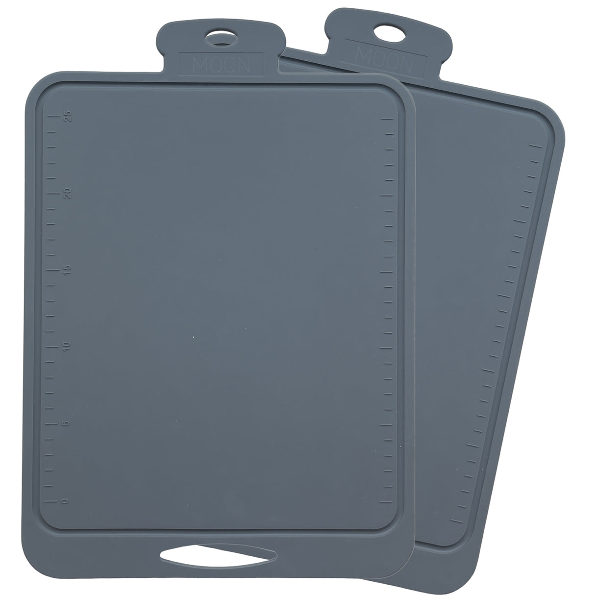 2-Pack Skjærebrett i Silikon fra Moon - Charcoal Grey