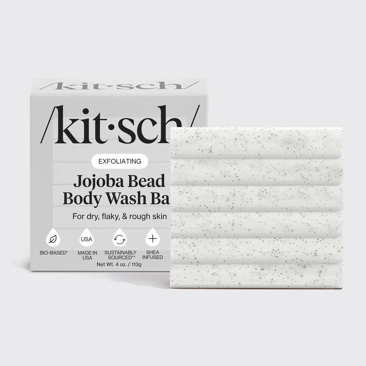 Kitsch Jojoba Bead Exfoliating Body Wash Bar