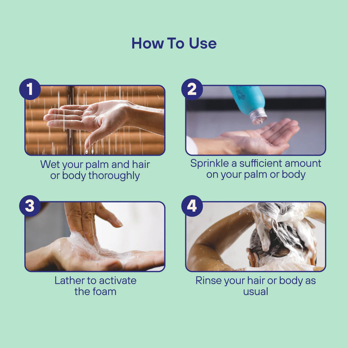 Mini-pulvershampoo for flass fra The Powder Shampoo