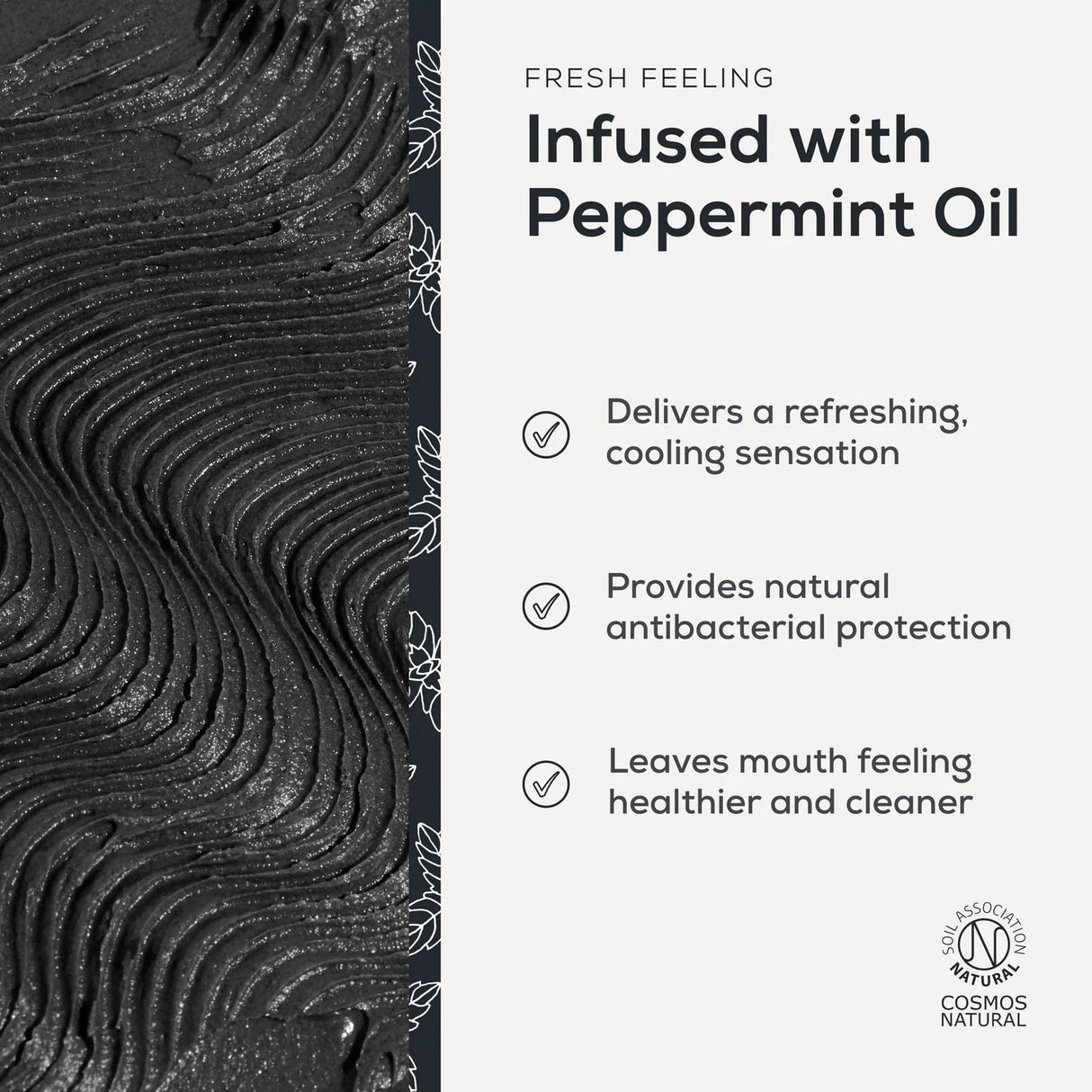 Charcoal Mineral Tannkrem 60ml fra Georganics