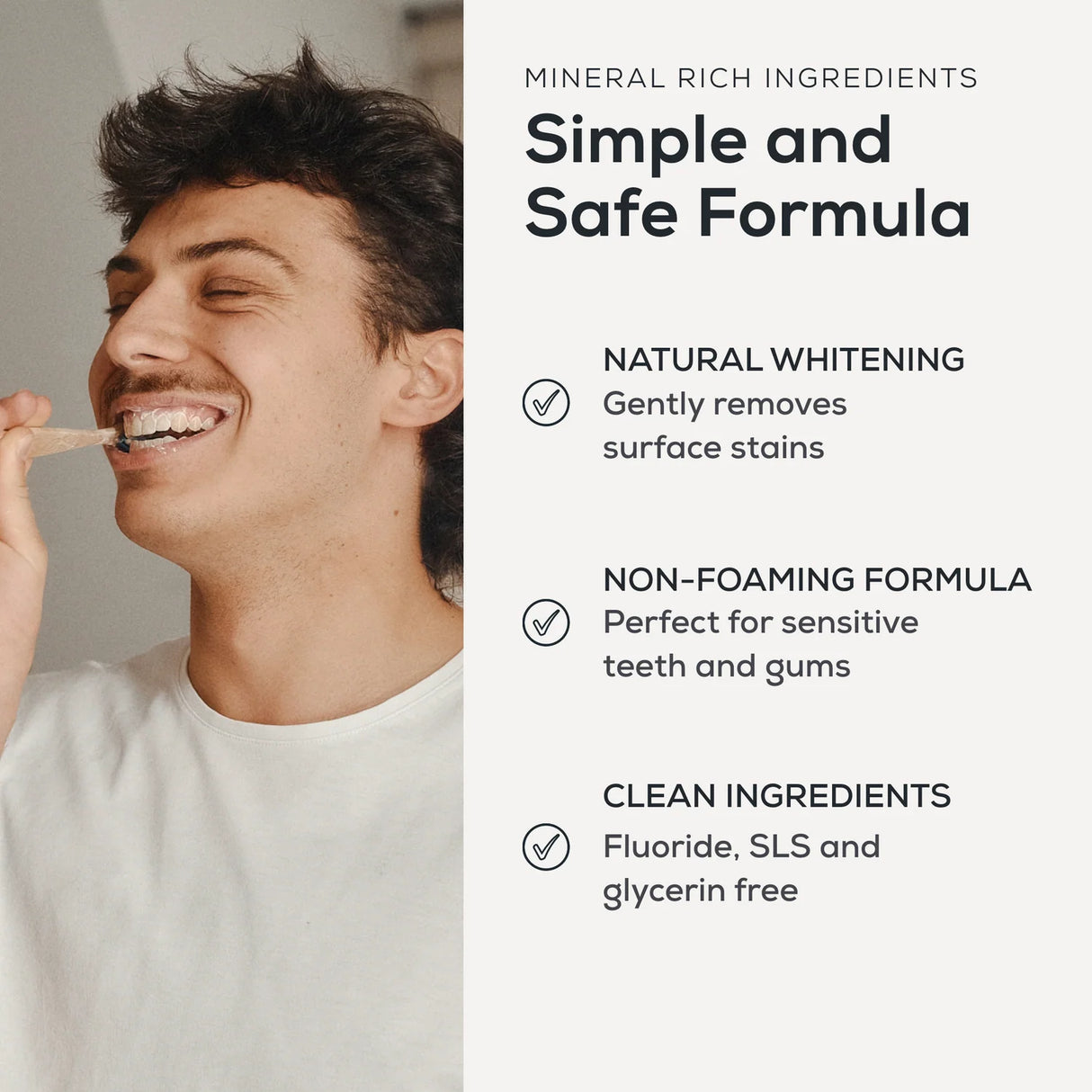 Charcoal Mineral Tannkrem Pulver 60ml fra Georganics