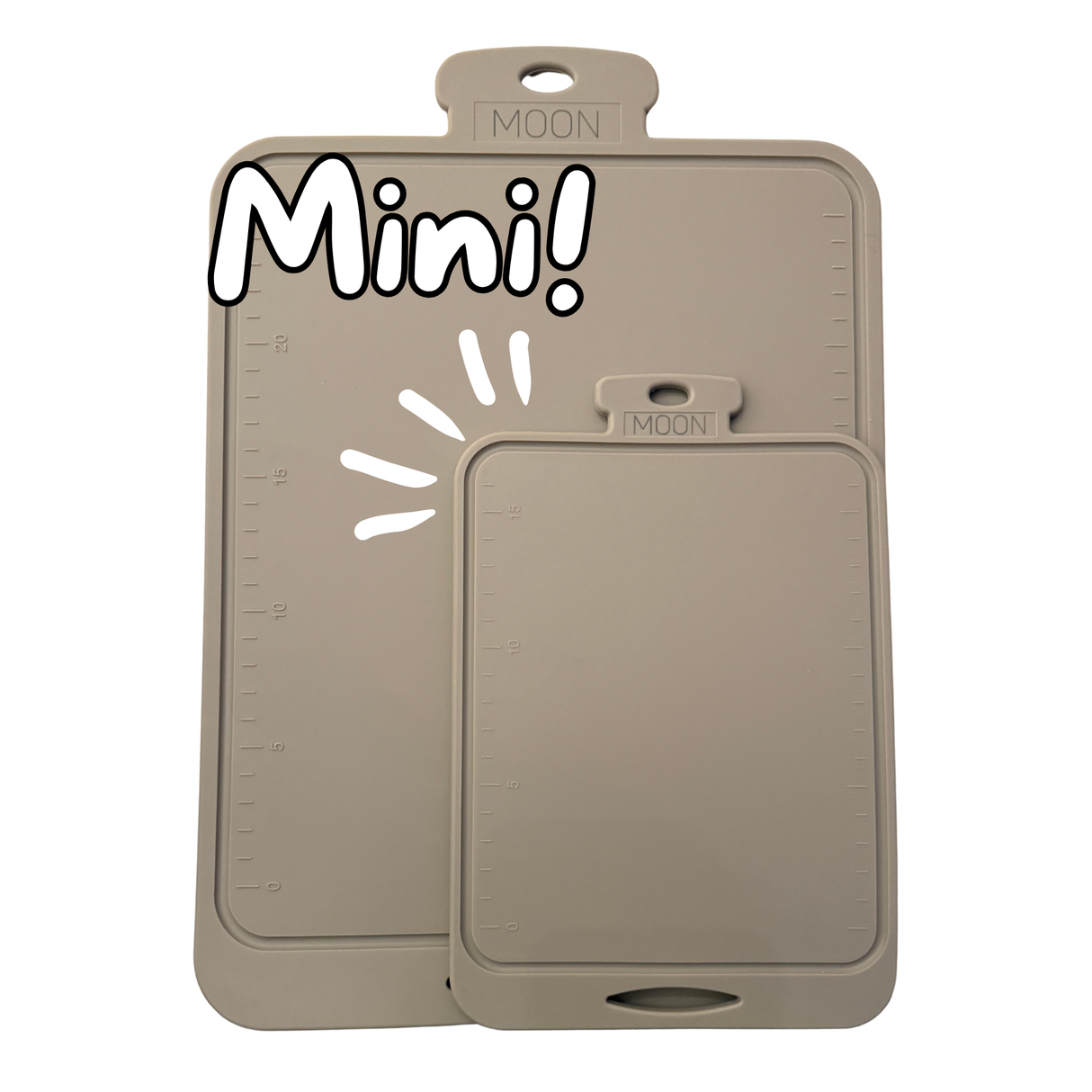 Mini Skjærebrett i Silikon fra Moon - Leafy Beige