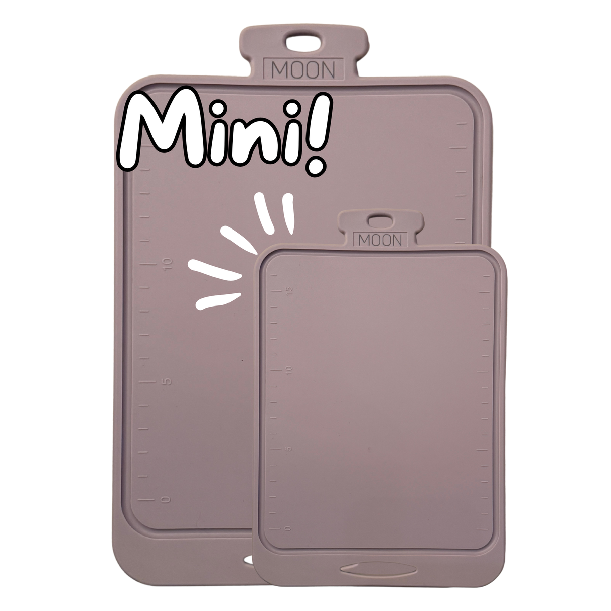 Mini Skjærebrett i Silikon fra Moon - Dusty Pink