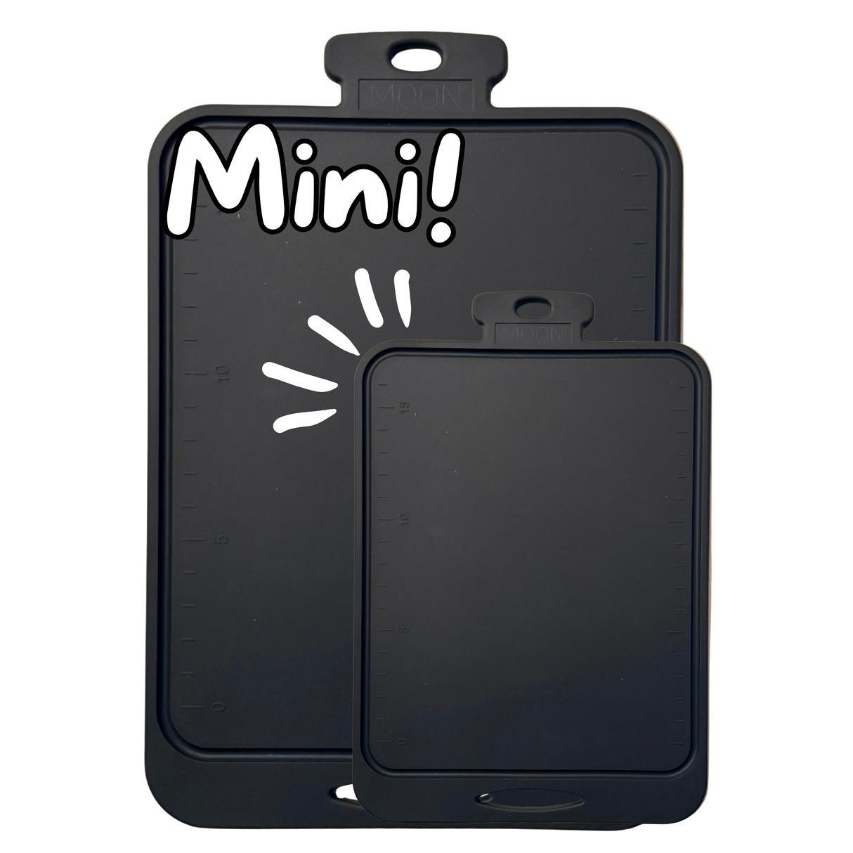 Mini Skjærebrett i Silikon fra Moon - Charcoal Grey