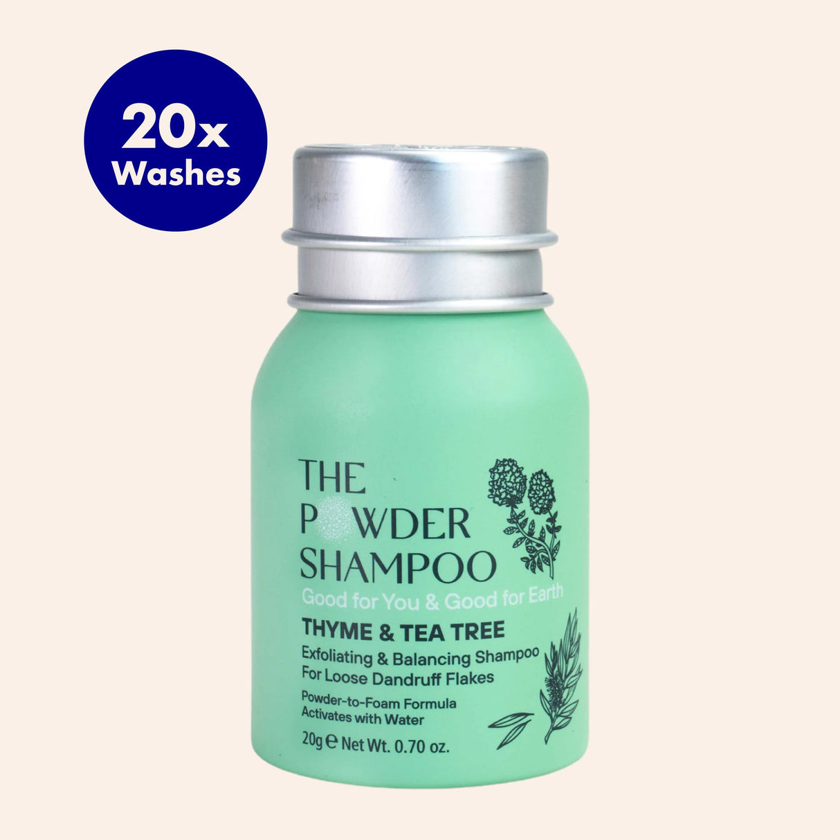 Mini-pulvershampoo for flass fra The Powder Shampoo