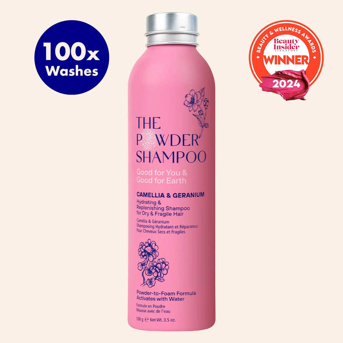 Pulvershampoo for Tørt og Skadet hår fra The Powder Shampoo