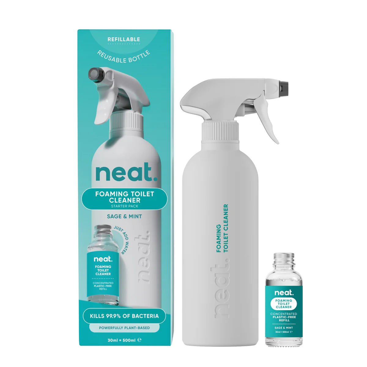 Startpakke Antibakteriell Toalettrens - Mint & Sage fra Neat