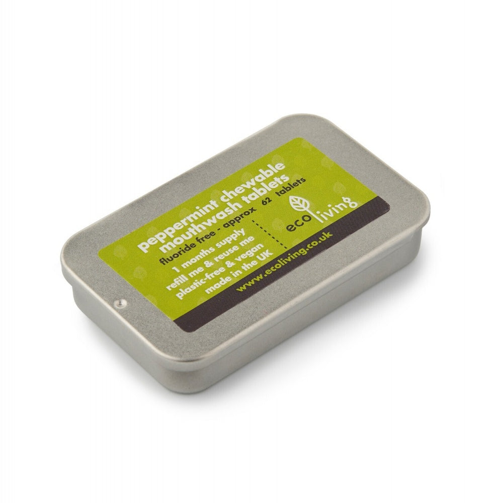 Tannkremtabletter uten Fluor - Peppermyntesmak fra EcoLiving