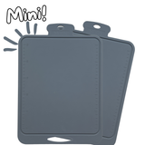2-Pack Mini Skjærebrett i Silikon fra Moon - Charcoal Grey