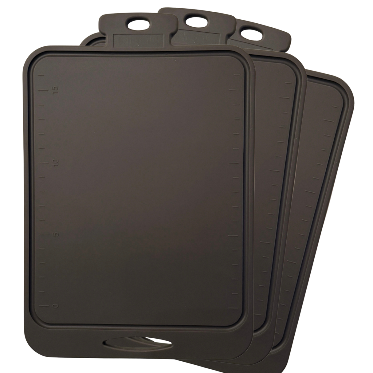 3-Pack Skjærebrett i Silikon fra Moon - Deep Chocolate