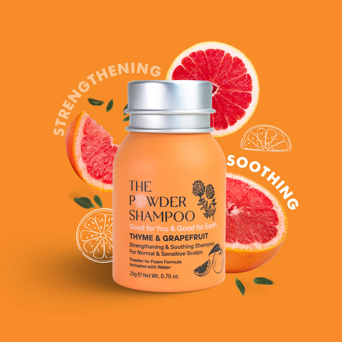Mini-pulvershampoo for ekstra sensitiv hodebunn fra The Powder Shampoo