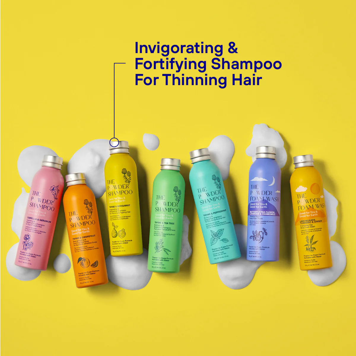 Pulvershampoo Refill for hårvekst fra The Powder Shampoo