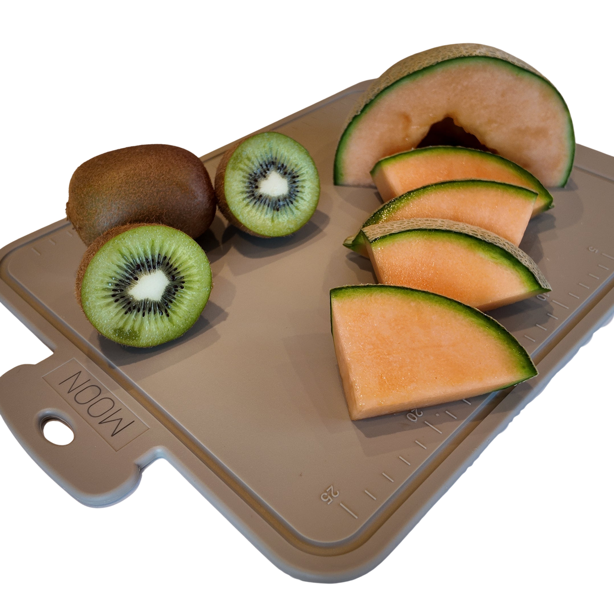 Skjærebrett i Silikon fra Moon - Leafy Beige