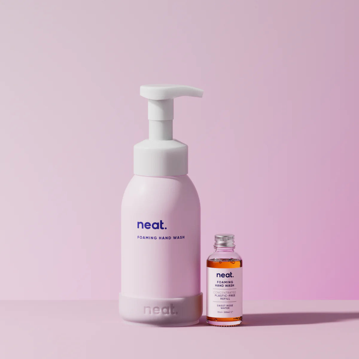 Startpakke Skummende håndsåpe - Sweet Rose fra Neat