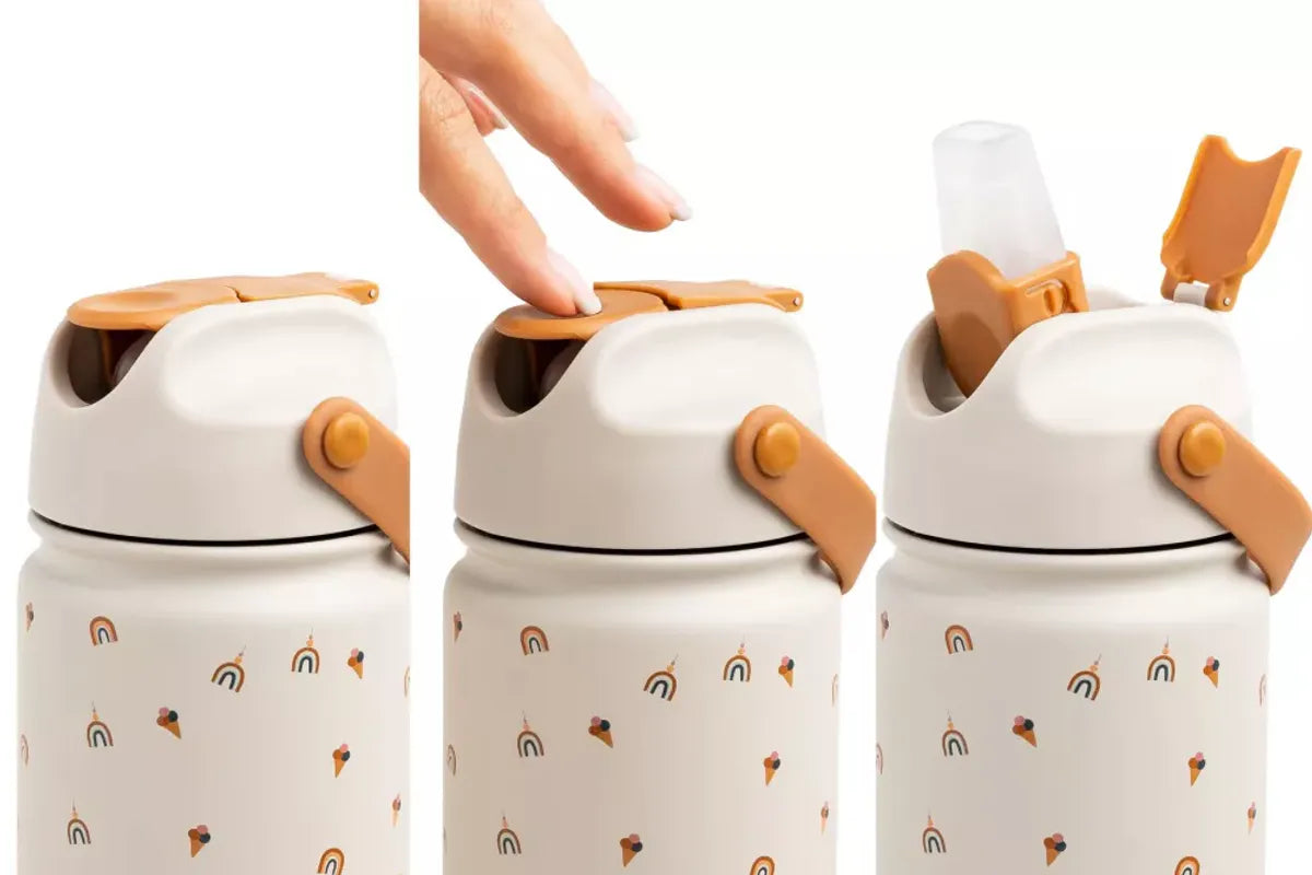 Drikkeflaske i Rustfritt Stål Tiny Bits fra The Cotton Cloud